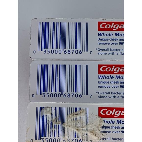 Colgate 360 Toothbrushes Soft Three Blue Purple Clean Cheek Tough Cleaner Whole - Picture 7 of 9
